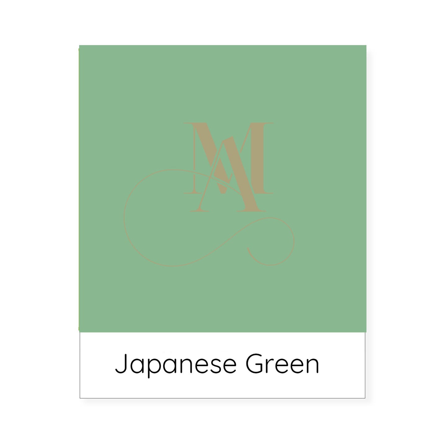 Mode Abode Japanese green colour swatch for organic cushion cover