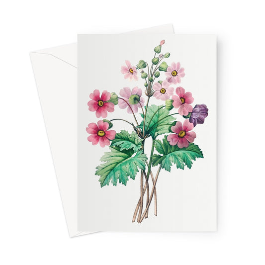 vintage flower bouquet greetings card birthday card and greetings card, floral greetings card for any occasion.
