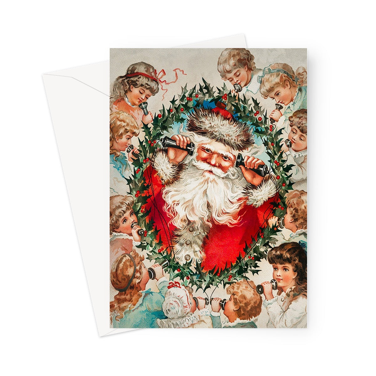 Santa Claus Christmas Card Greeting Card