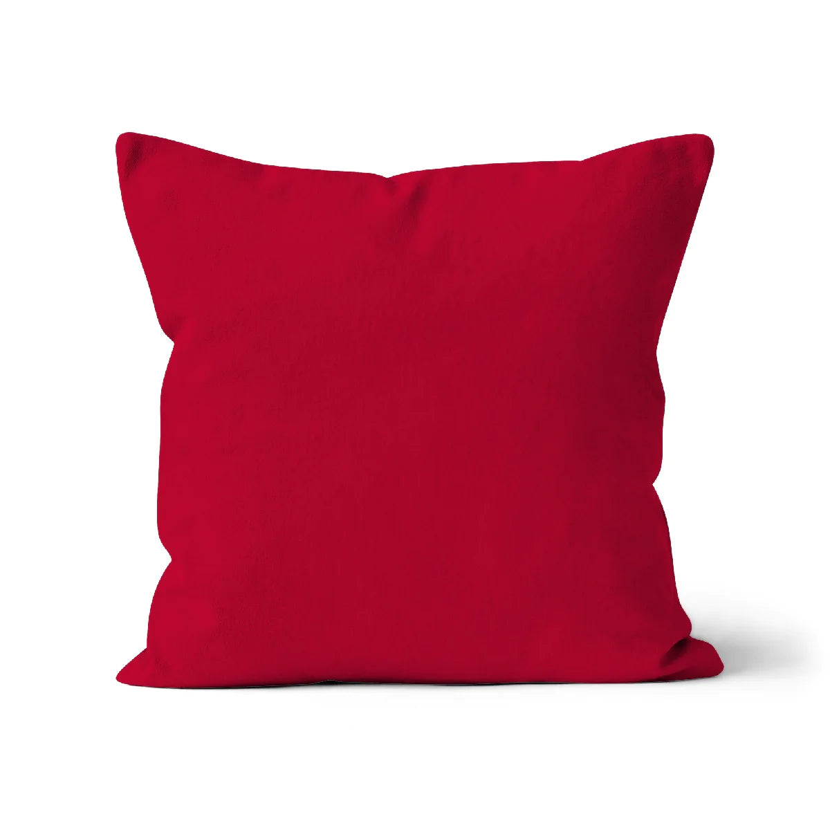 luxury red cushion cover, 100% organic cotton bright red cushion cover, square cushion cover, red cushion cover 45x45cm.