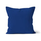 Navy blue cotton cushion cover. Dark blue cushion cover. Dark blue pillow cover. Organic cotton. Square cushion cover. Unfilled cushion. Organic cotton cushion. Made in the UK. British-Made. Sustainable homeware. Plain cushion covers. Eco-friendly cushion. High-quality cushion covers. Machine washable cushion covers. Plain colour cushion covers.