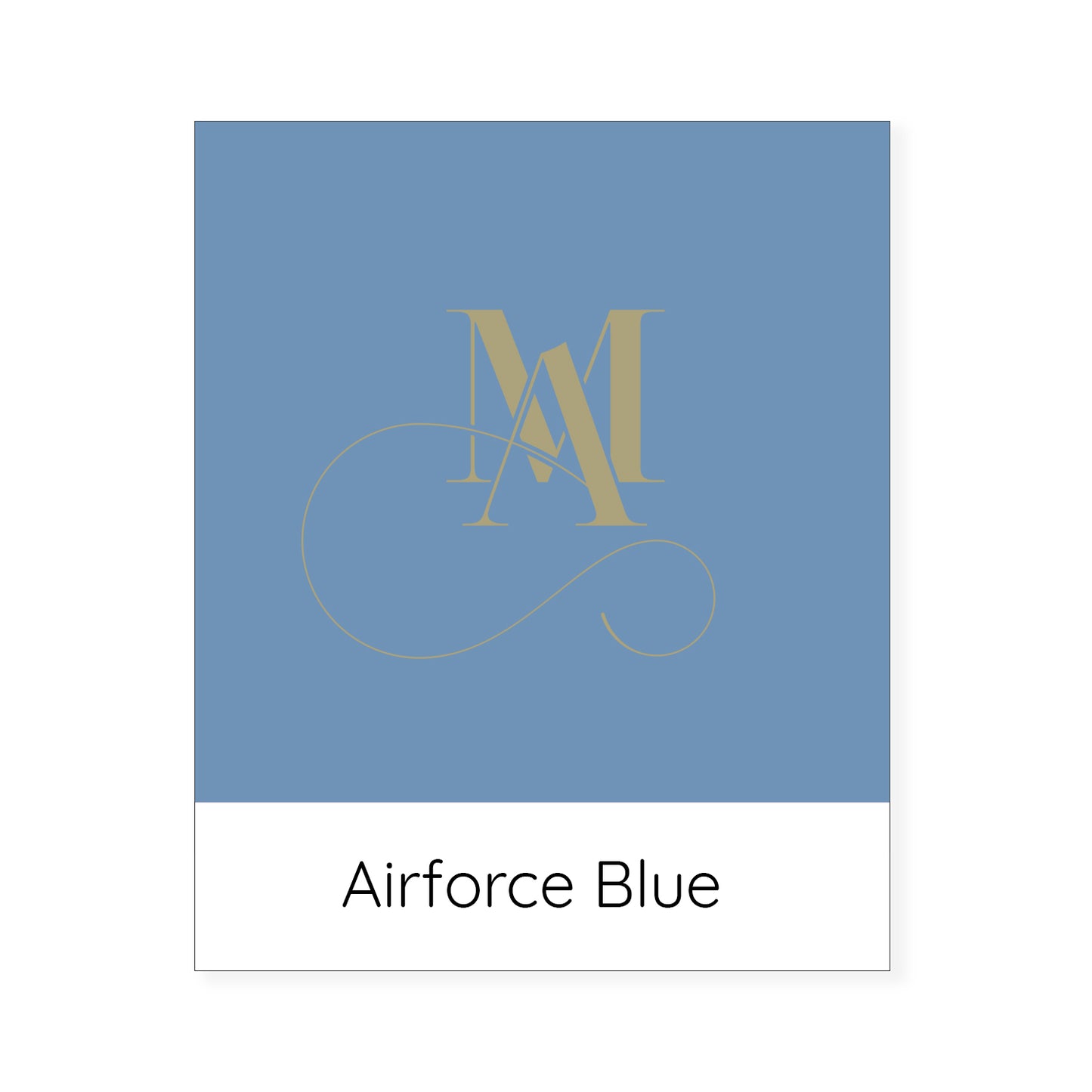 Airforce Blue Organic Cotton Cushion Cover