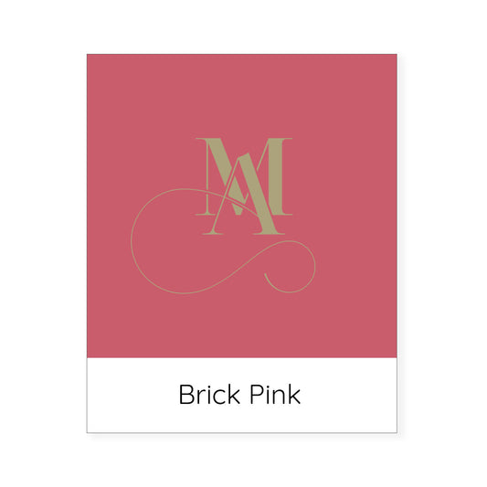 Brick Pink Organic Cotton Cushion Cover