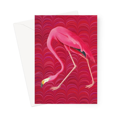 flamingo greetings card