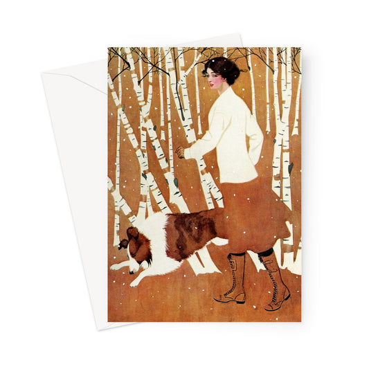 vintage Christmas card dog Christmas card, stylish Christmas card, vintage Christmas card, charity Christmas card