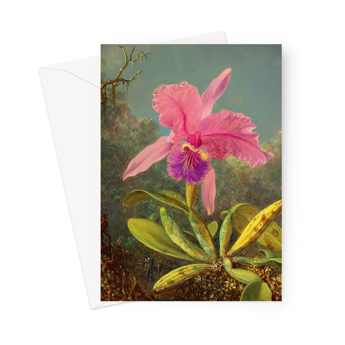 iris flower card , mothers day card, birthday card
