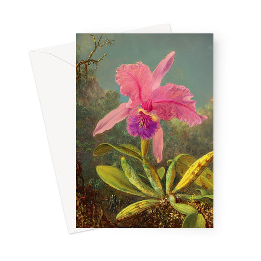 iris flower card , mothers day card, birthday card, vintage iris greetings card 