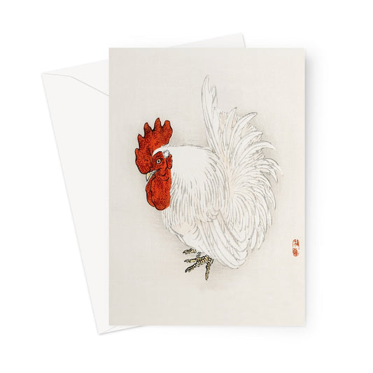 chicken illustration greetings card. quirky greetings card, birthday card.